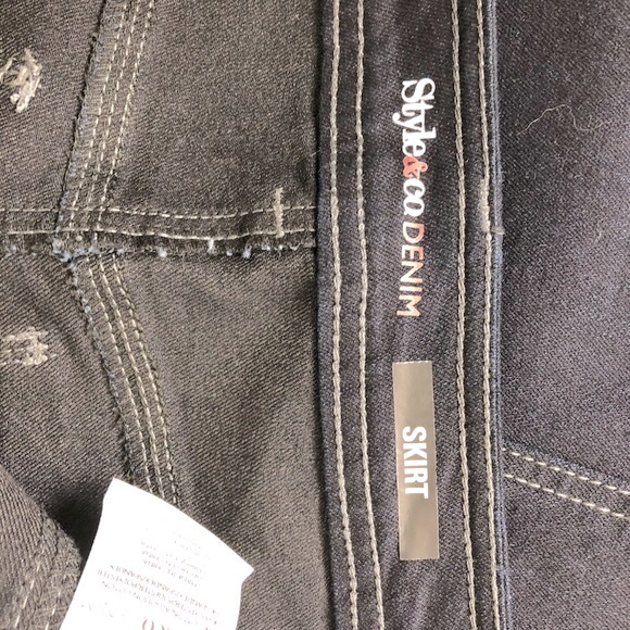 Style & Co. Denim Jean pencil Skirt, school or work all time classic style retro - Picture 7 of 8